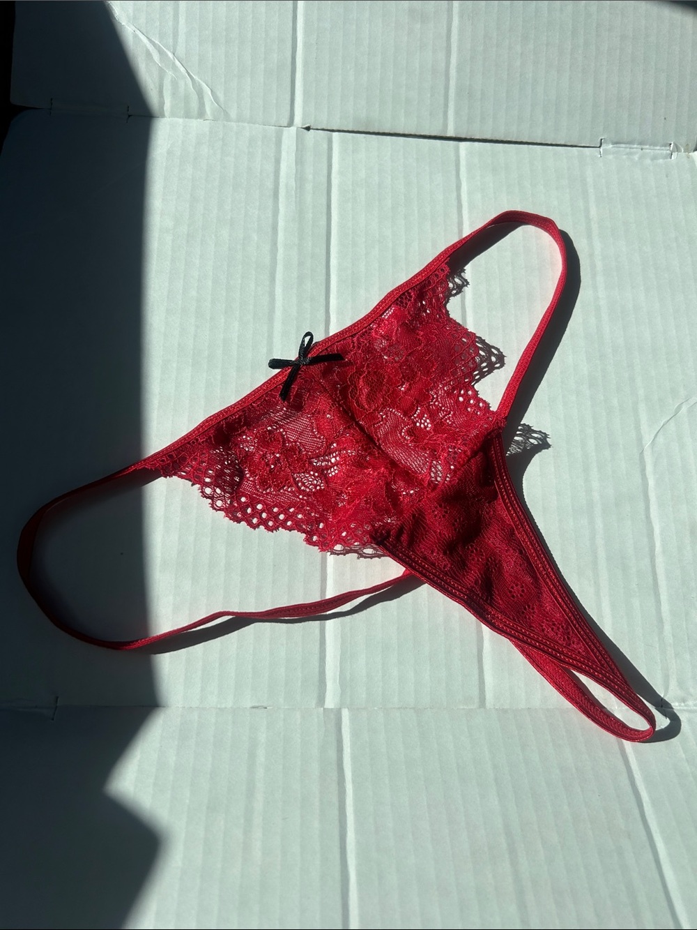 For bundles only - Lace panties thong / string Red M